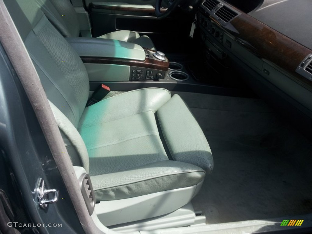 2004 7 Series 745Li Sedan - Slate Green Metallic / Basalt Grey/Stone Green photo #12