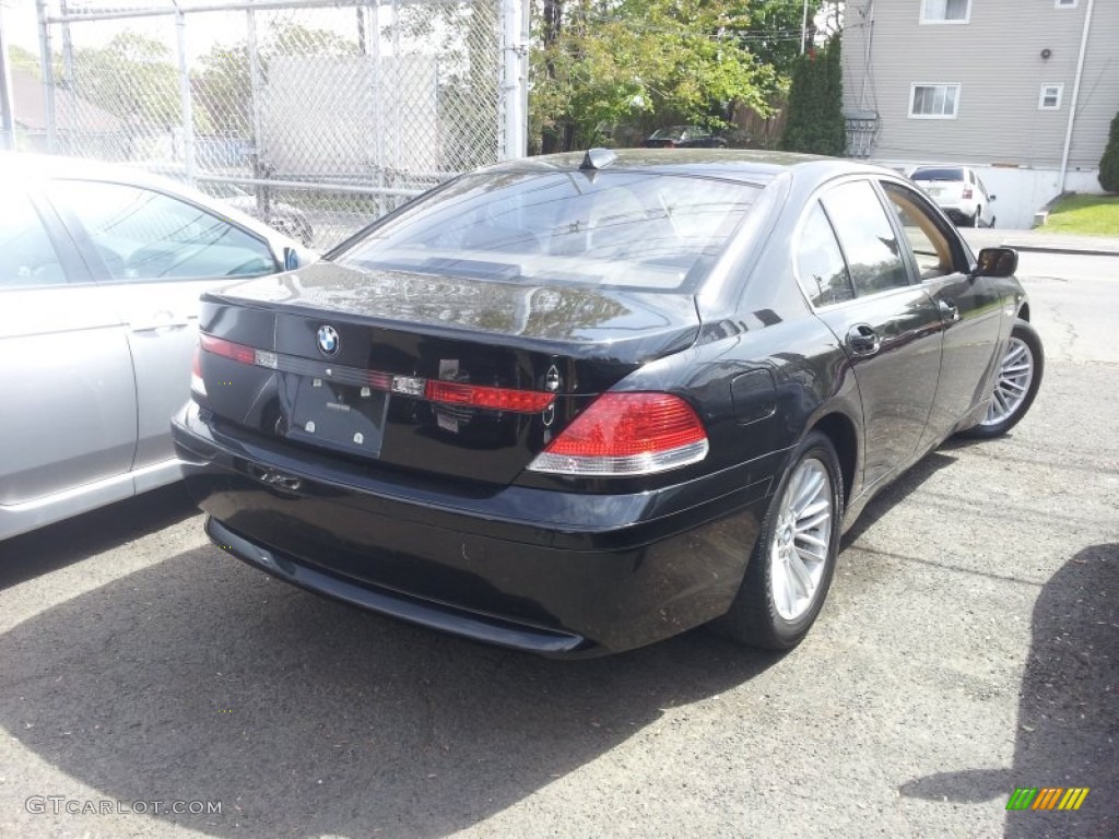 2005 7 Series 745i Sedan - Jet Black / Black/Black photo #3