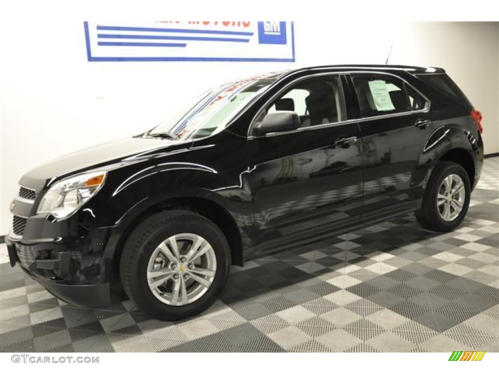 2011 Equinox LS AWD - Black / Light Titanium/Jet Black photo #1