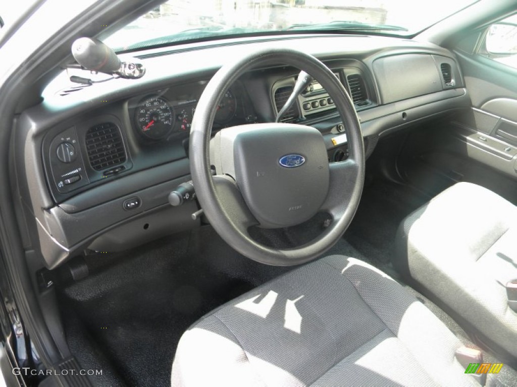 Charcoal Black Interior 2007 Ford Crown Victoria Police