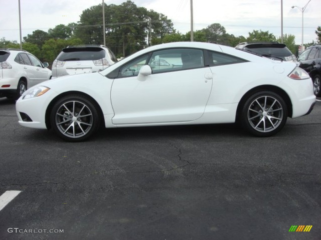 2012 Eclipse GS Coupe - Northstar White / Dark Charcoal photo #5