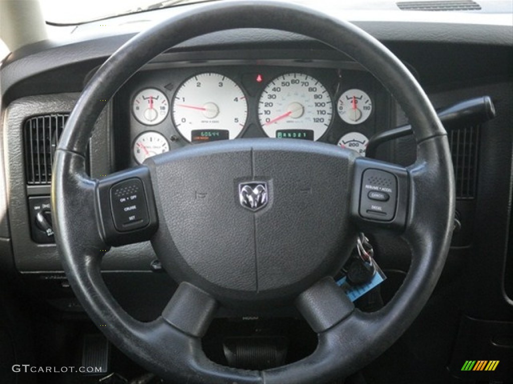 2005 Dodge Ram 2500 SLT Quad Cab Dark Slate Gray Steering Wheel Photo #64488801