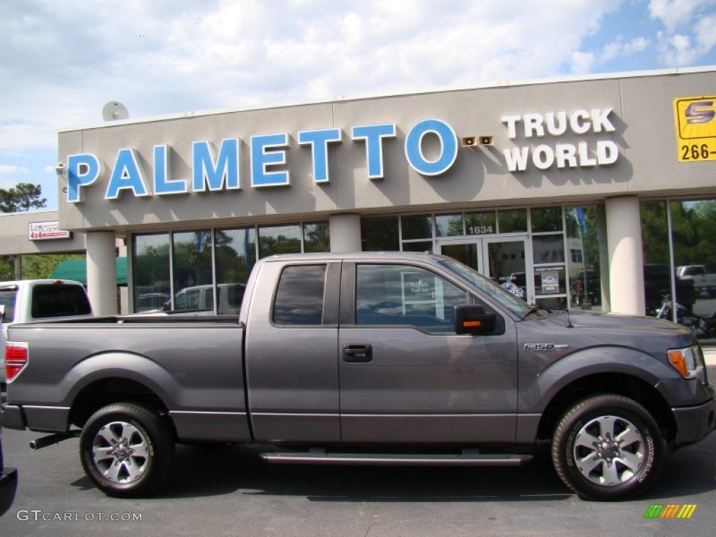 2011 F150 XLT SuperCab - Sterling Grey Metallic / Black photo #1