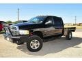 2004 Black Dodge Ram 3500 SLT Quad Cab 4x4 Chassis  photo #1