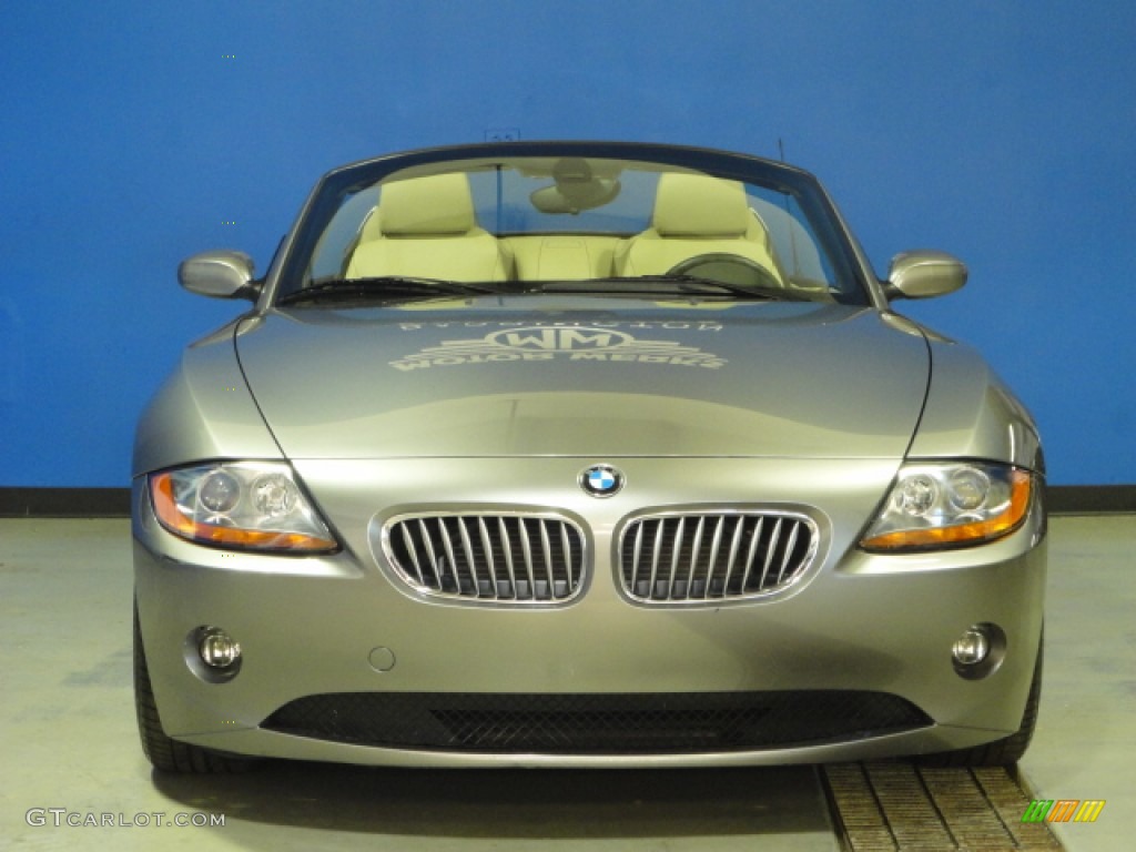2003 Z4 3.0i Roadster - Sterling Grey Metallic / Beige photo #2