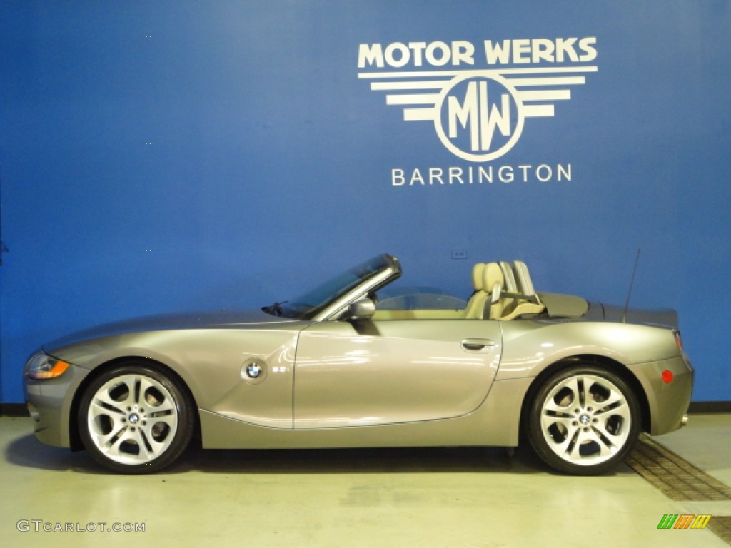 2003 Z4 3.0i Roadster - Sterling Grey Metallic / Beige photo #5