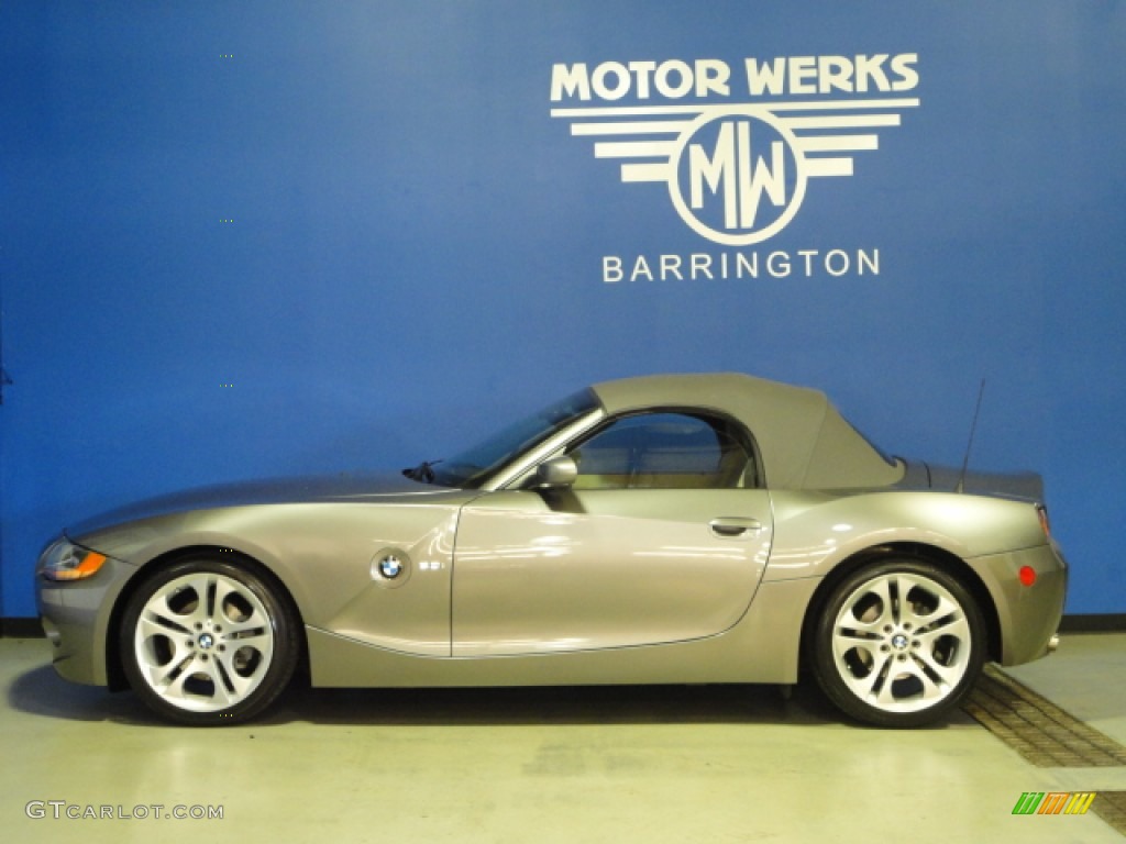 2003 Z4 3.0i Roadster - Sterling Grey Metallic / Beige photo #7