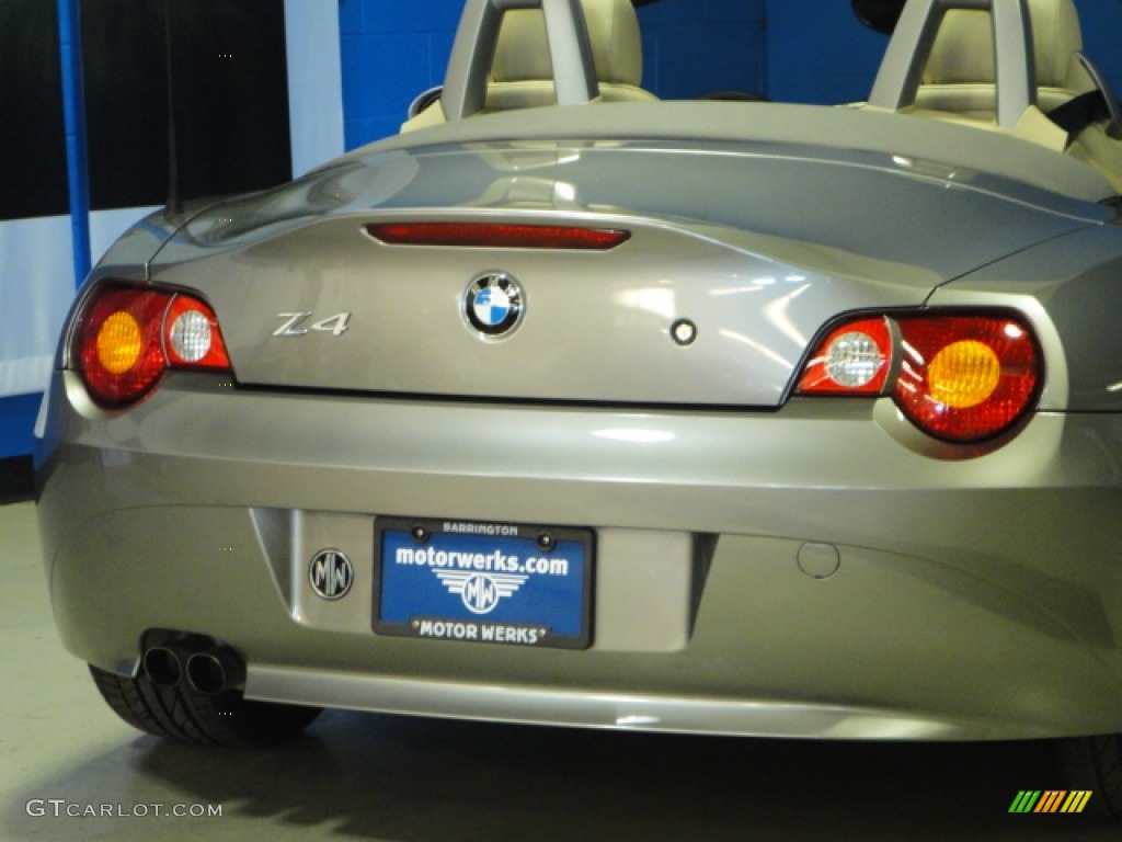 2003 Z4 3.0i Roadster - Sterling Grey Metallic / Beige photo #10