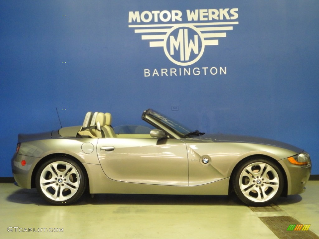 2003 Z4 3.0i Roadster - Sterling Grey Metallic / Beige photo #12