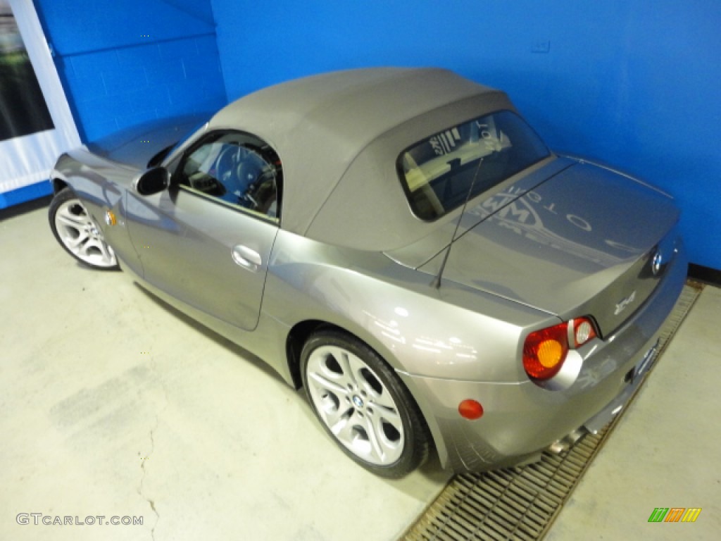 2003 Z4 3.0i Roadster - Sterling Grey Metallic / Beige photo #32