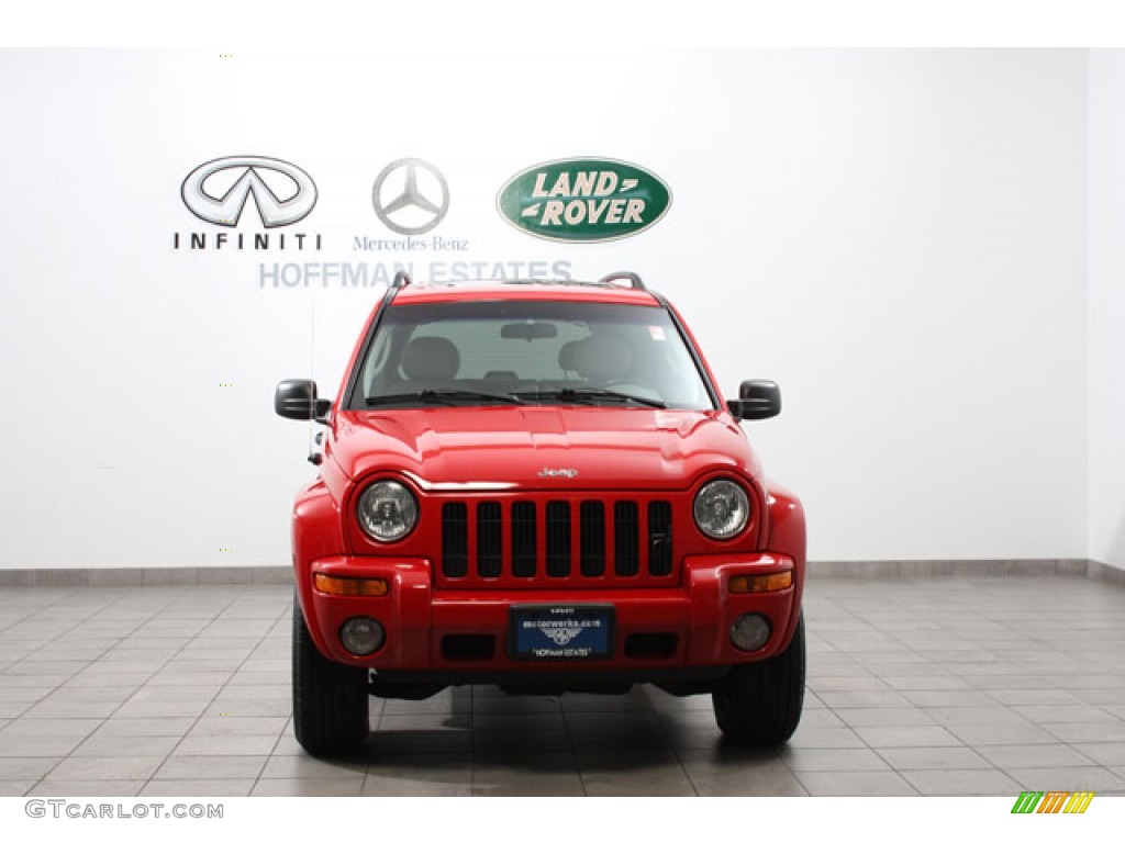 2002 Liberty Limited 4x4 - Flame Red / Dark Slate Gray photo #3