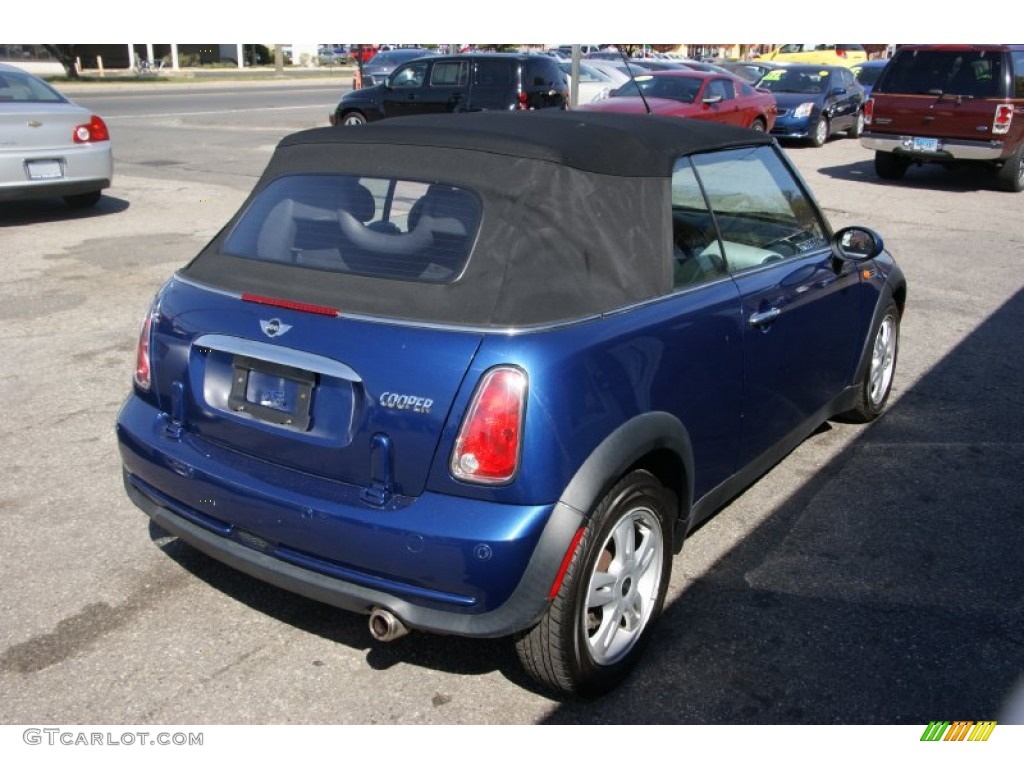 2007 Cooper Convertible - Lightning Blue Metallic / Carbon Black/Black photo #19