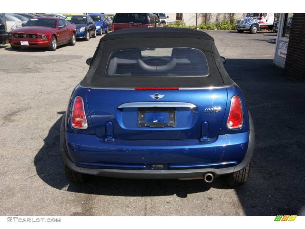 2007 Cooper Convertible - Lightning Blue Metallic / Carbon Black/Black photo #20