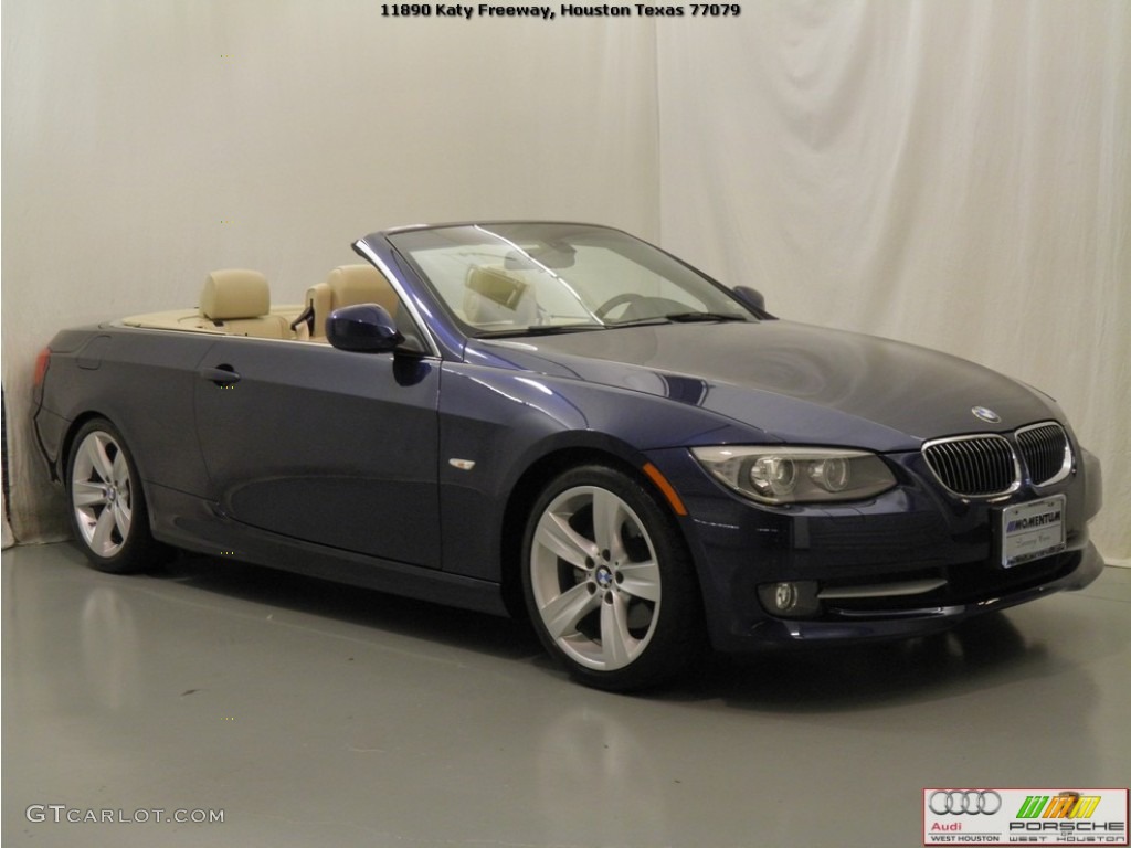 2011 3 Series 328i Convertible - Deep Sea Blue Metallic / Cream Beige photo #3