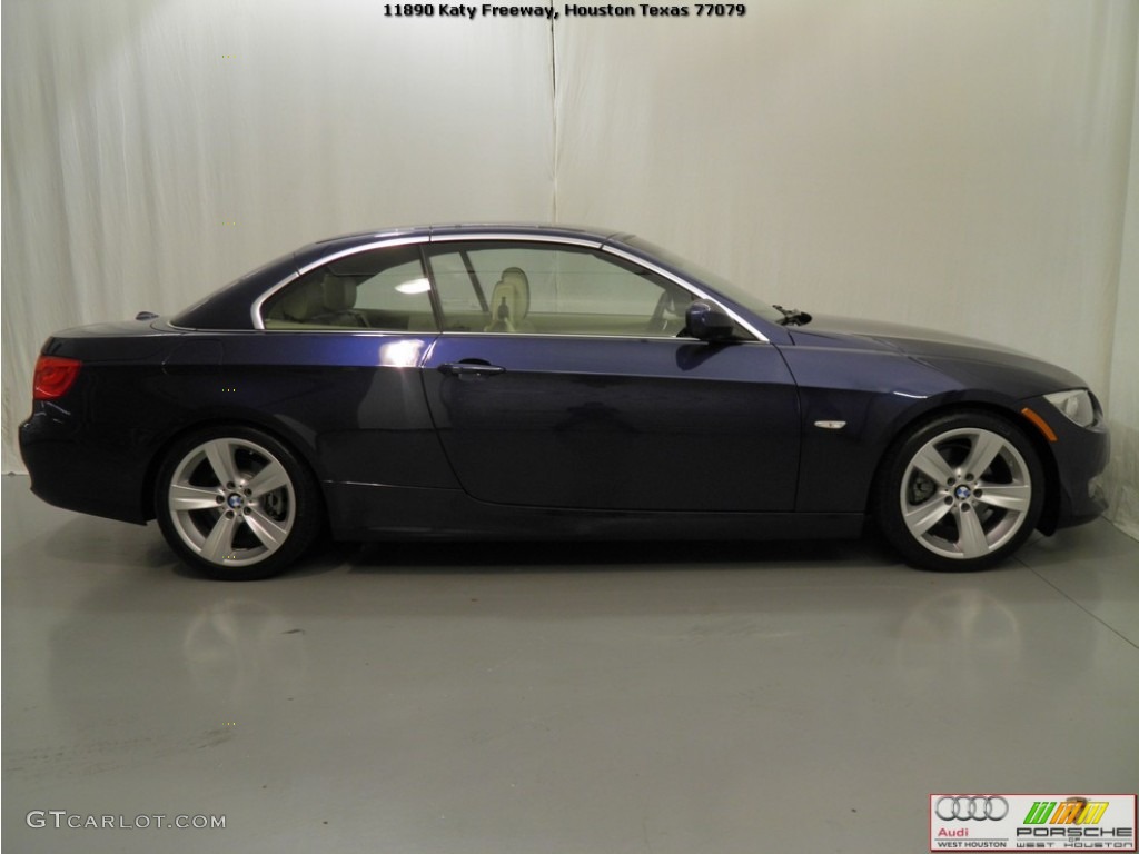 2011 3 Series 328i Convertible - Deep Sea Blue Metallic / Cream Beige photo #6