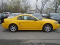 2004 Screaming Yellow Ford Mustang V6 Coupe  photo #14