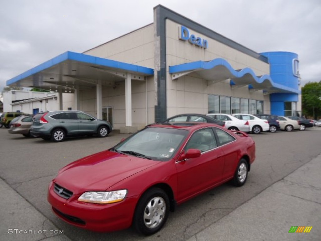 1999 Accord EX Coupe - San Marino Red / Tan photo #1