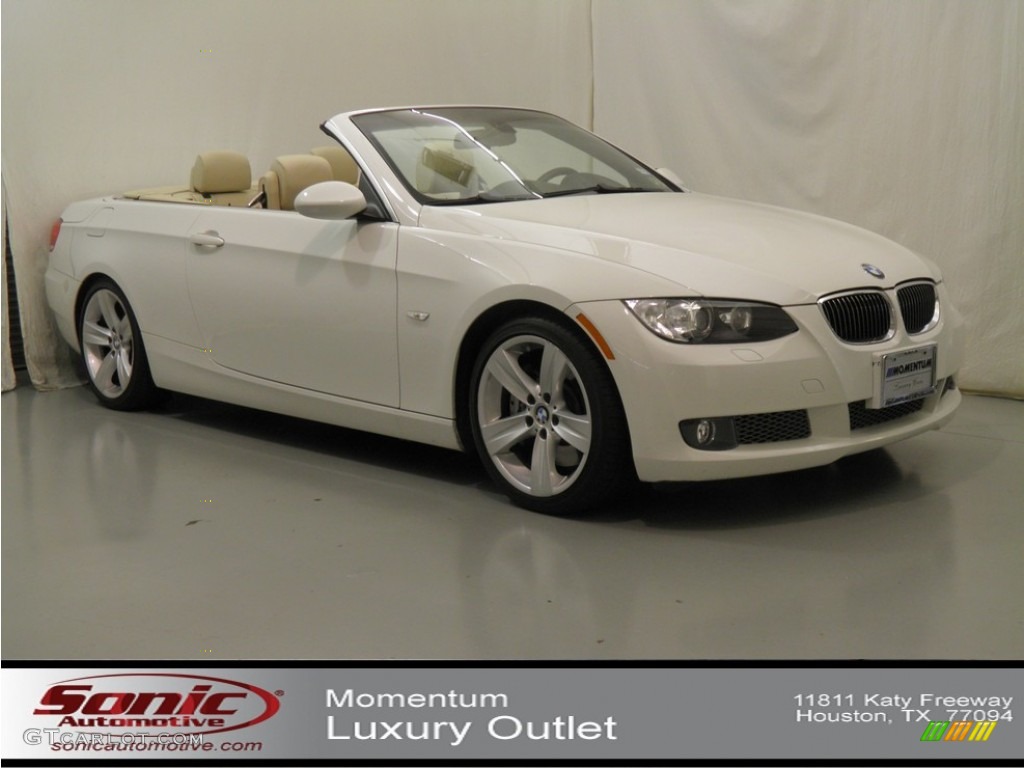 2008 3 Series 335i Convertible - Alpine White / Cream Beige photo #1