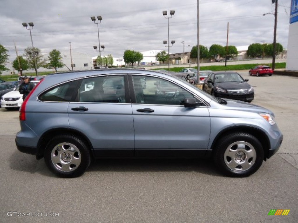 2009 CR-V LX 4WD - Glacier Blue Metallic / Gray photo #6