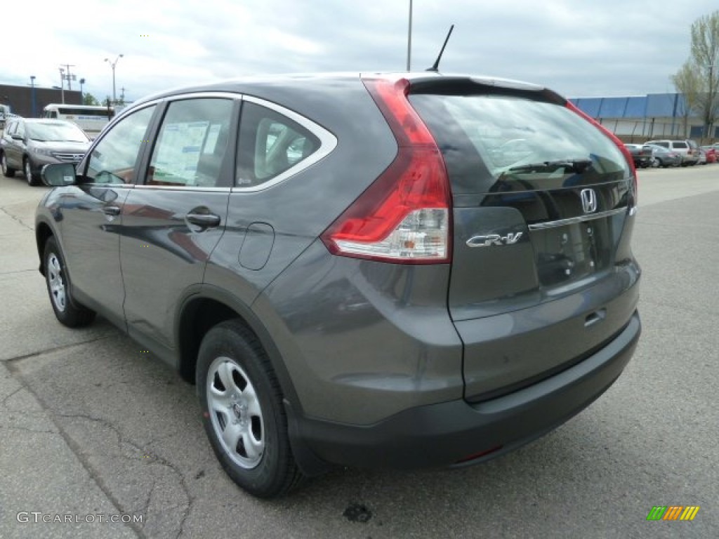 2012 CR-V LX 4WD - Polished Metal Metallic / Gray photo #3