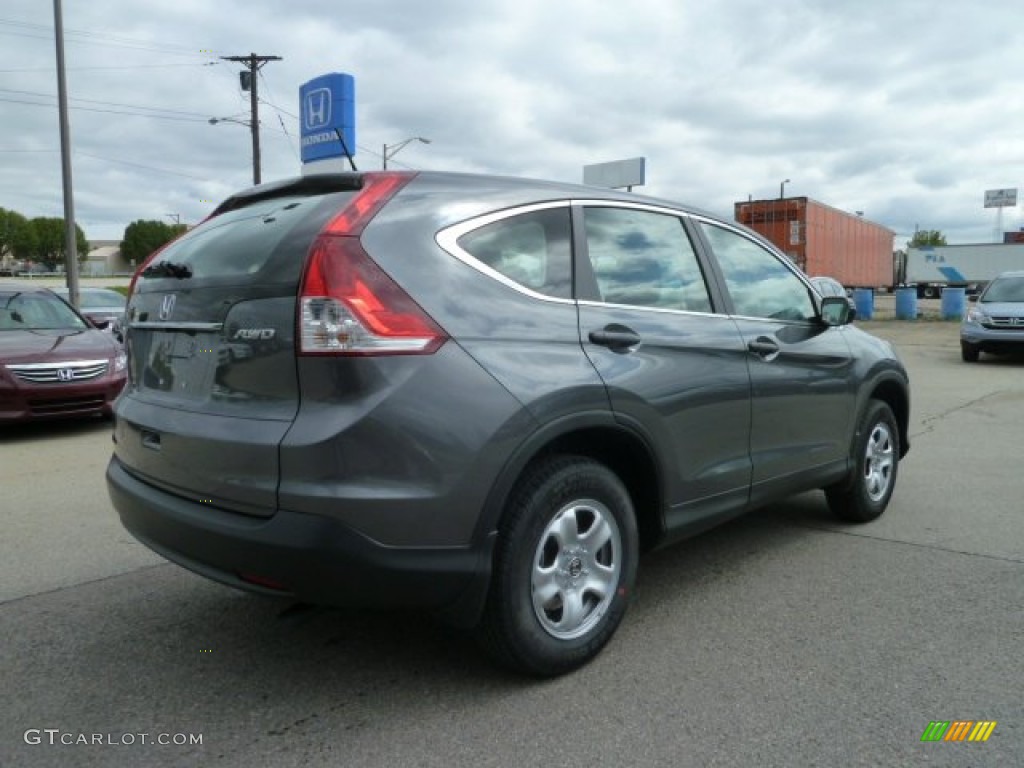 2012 CR-V LX 4WD - Polished Metal Metallic / Gray photo #5