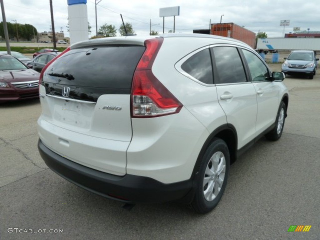 2012 CR-V EX-L 4WD - White Diamond Pearl / Beige photo #5