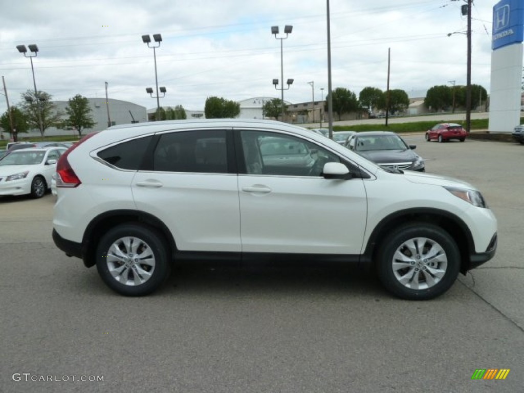 2012 CR-V EX-L 4WD - White Diamond Pearl / Beige photo #6