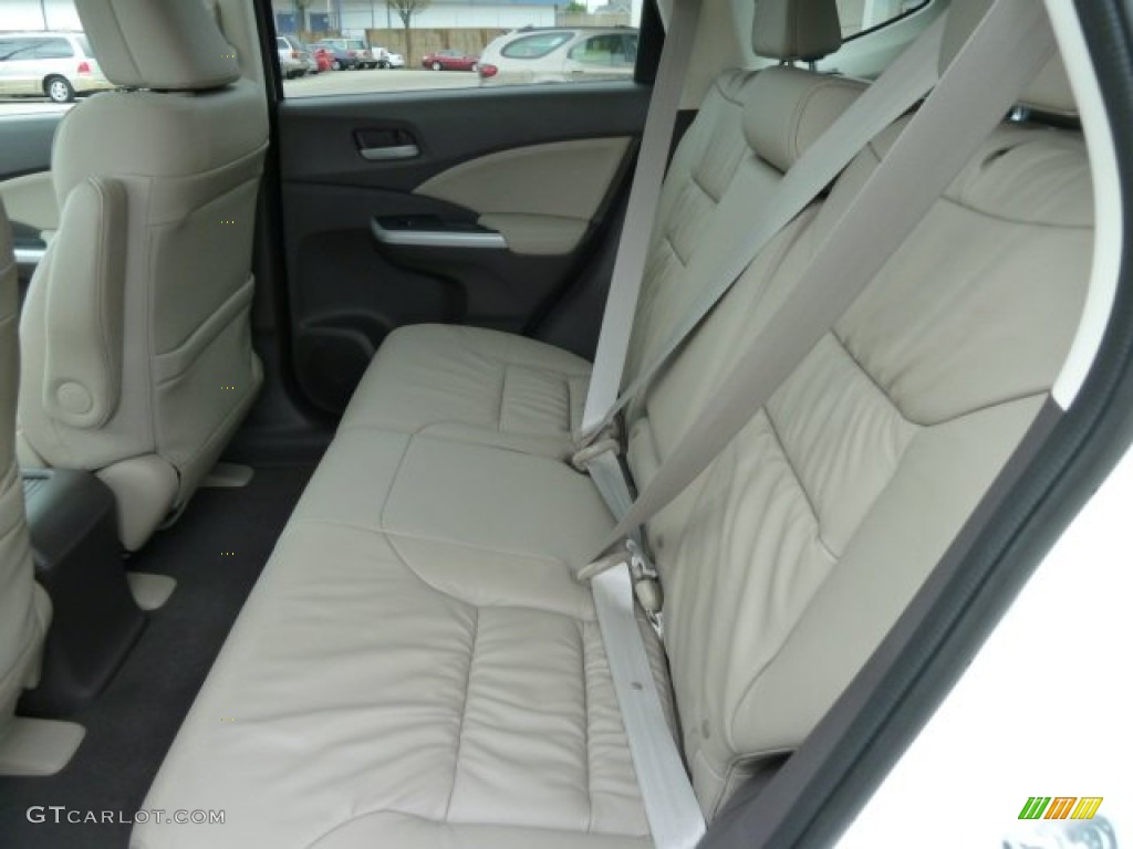 2012 CR-V EX-L 4WD - White Diamond Pearl / Beige photo #11