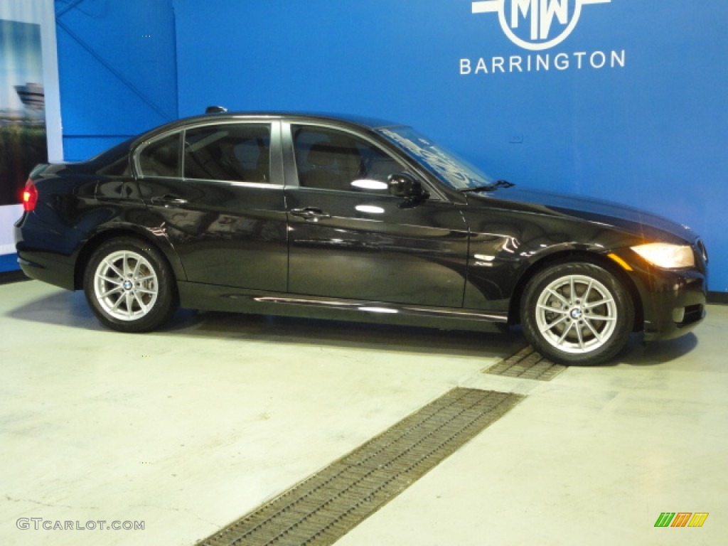 2010 3 Series 328i xDrive Sedan - Black Sapphire Metallic / Black Dakota Leather photo #9