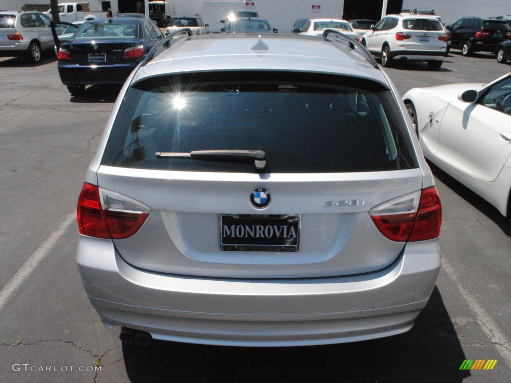 2007 3 Series 328i Wagon - Titanium Silver Metallic / Black photo #11
