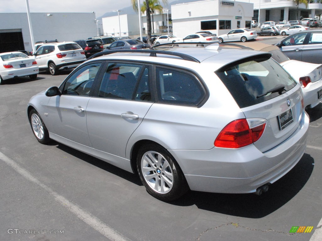 2007 3 Series 328i Wagon - Titanium Silver Metallic / Black photo #13