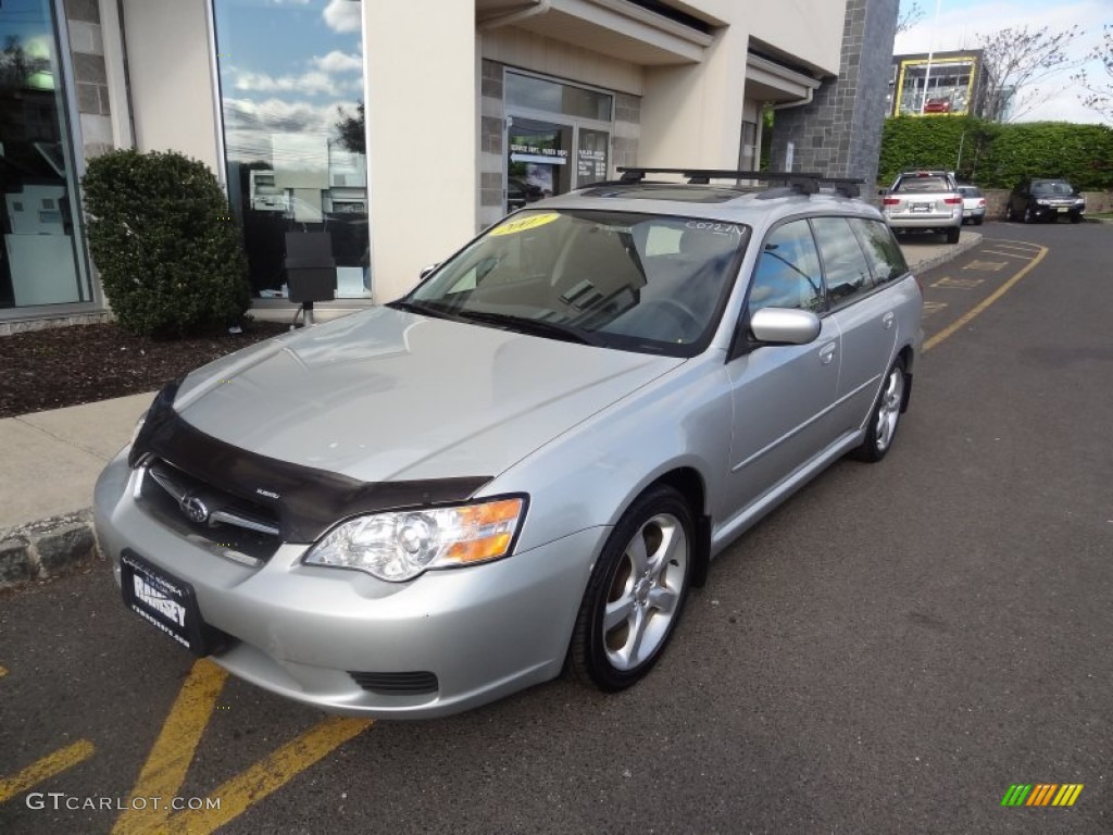 2007 Legacy 2.5i Wagon - Brilliant Silver Metallic / Off-Black photo #1