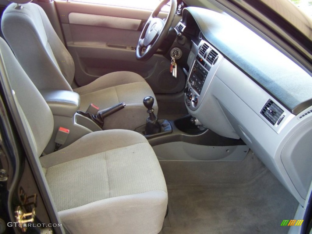 2007 Forenza Sedan - Fantasy Black Metallic / Grey photo #6