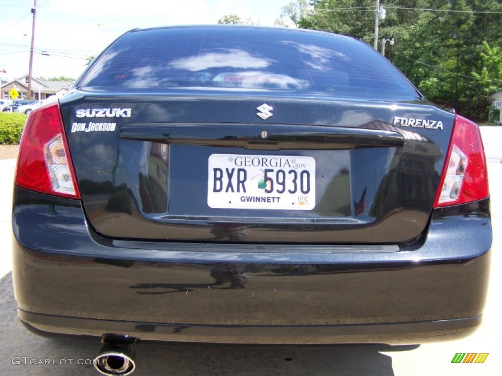 2007 Forenza Sedan - Fantasy Black Metallic / Grey photo #10