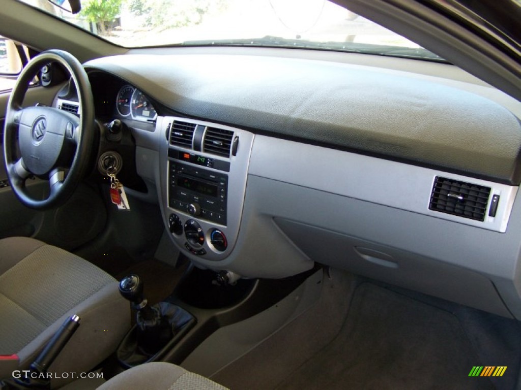 2007 Forenza Sedan - Fantasy Black Metallic / Grey photo #23