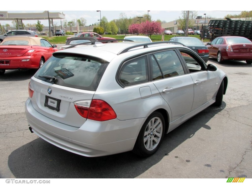 2006 3 Series 325xi Wagon - Titanium Silver Metallic / Black photo #7