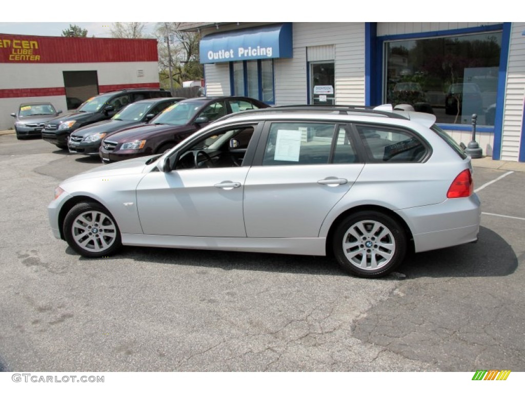 2006 3 Series 325xi Wagon - Titanium Silver Metallic / Black photo #11