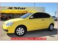 2009 Mellow Yellow Hyundai Accent GS 3 Door  photo #1