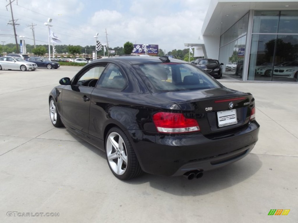 2008 1 Series 135i Coupe - Jet Black / Black photo #4