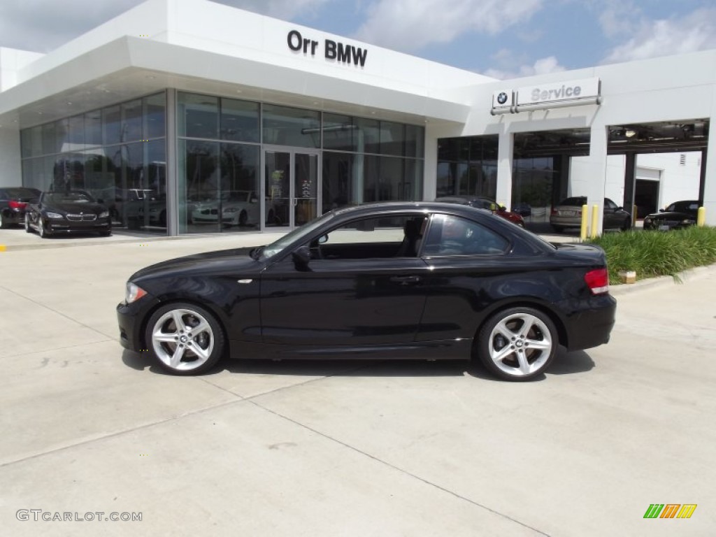 2008 1 Series 135i Coupe - Jet Black / Black photo #5