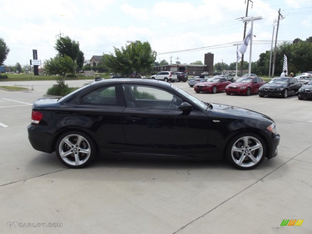 2008 1 Series 135i Coupe - Jet Black / Black photo #6