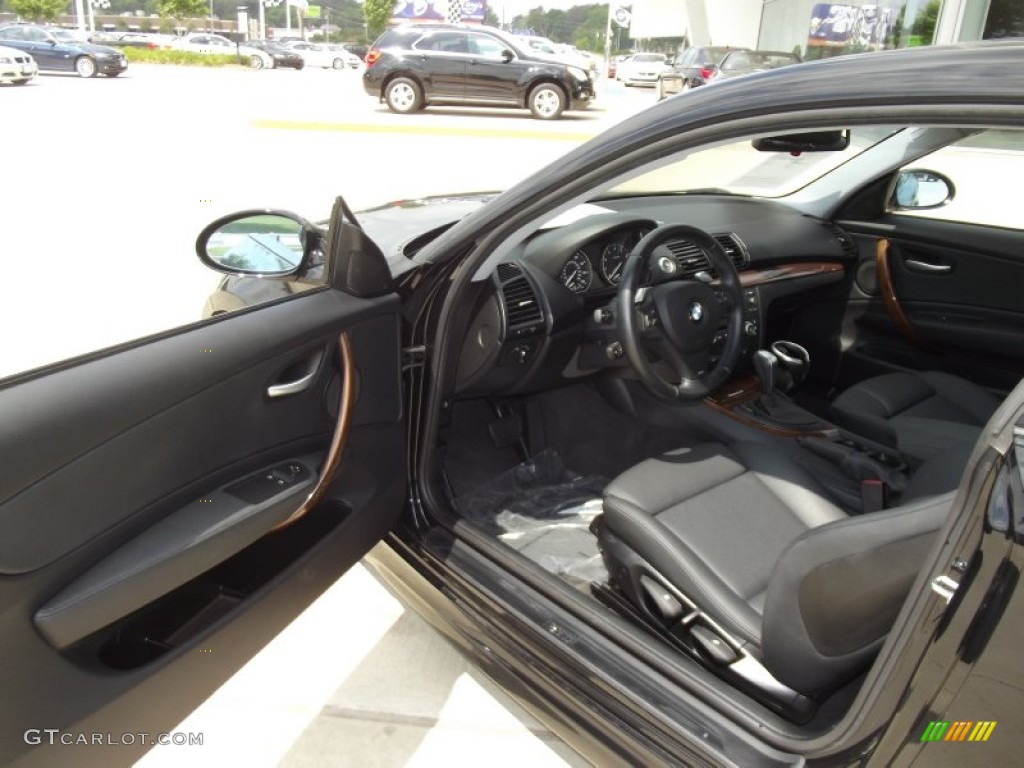 2008 1 Series 135i Coupe - Jet Black / Black photo #11