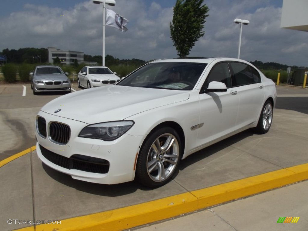 2012 7 Series 750Li Sedan - Alpine White / Saddle/Black photo #1