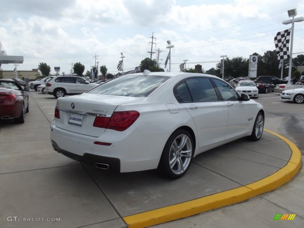 2012 7 Series 750Li Sedan - Alpine White / Saddle/Black photo #3