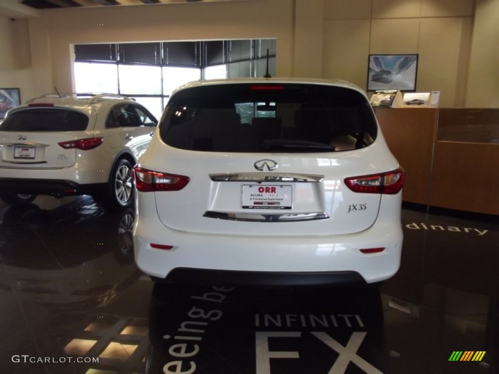 2013 JX 35 AWD - Moonlight White / Graphite photo #4