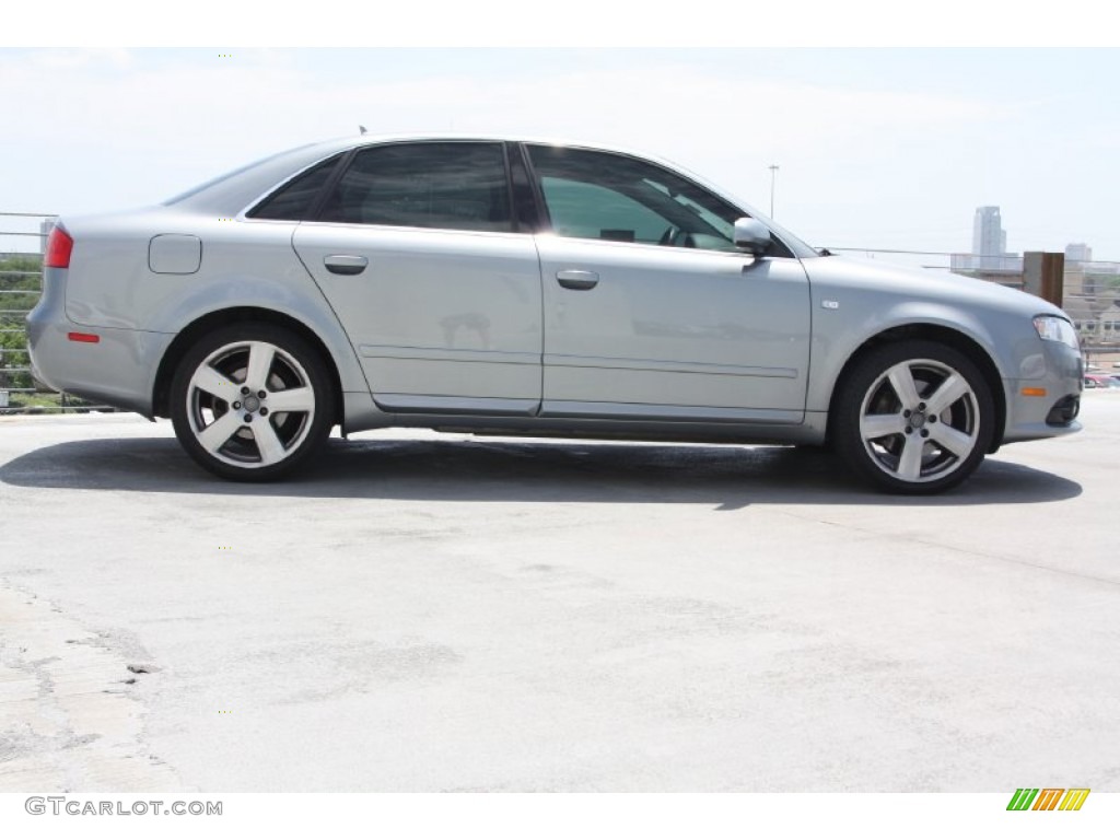 2008 A4 3.2 Quattro S-Line Sedan - Quartz Grey Metallic / Black photo #7