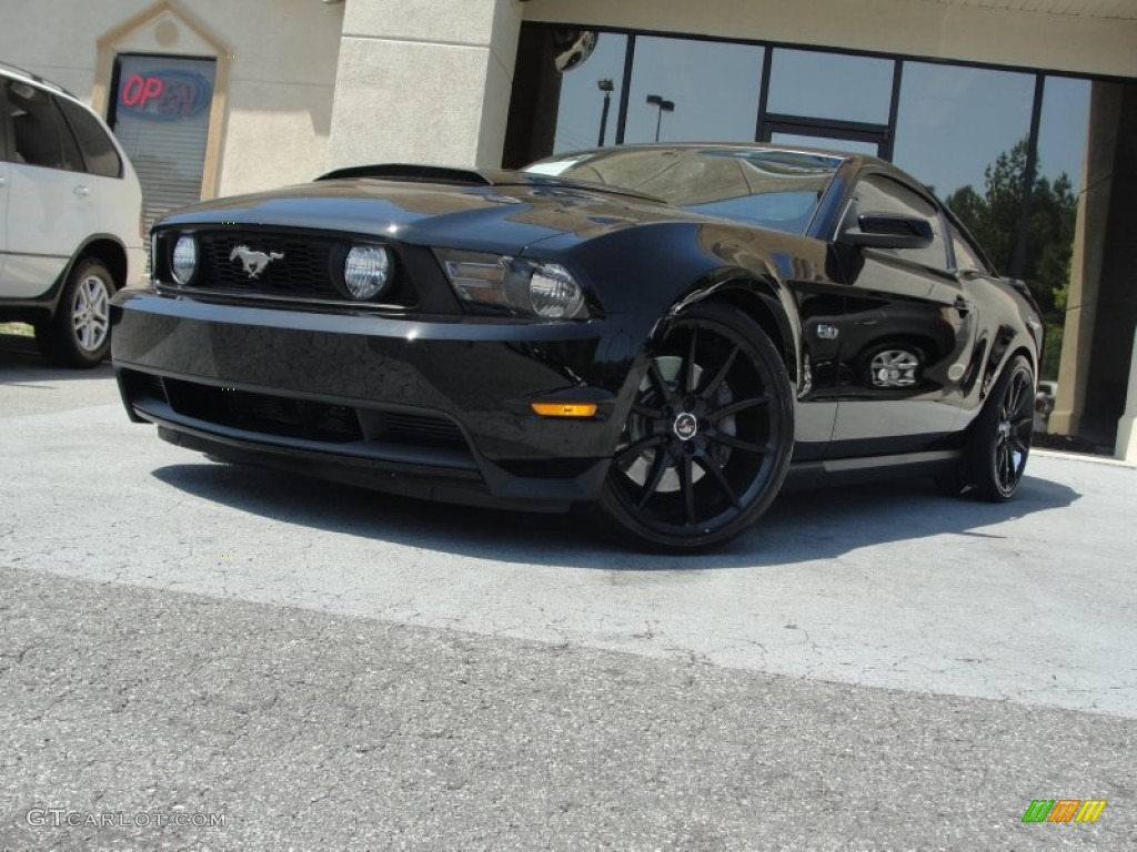 2011 Mustang GT Premium Coupe - Ebony Black / Stone photo #1