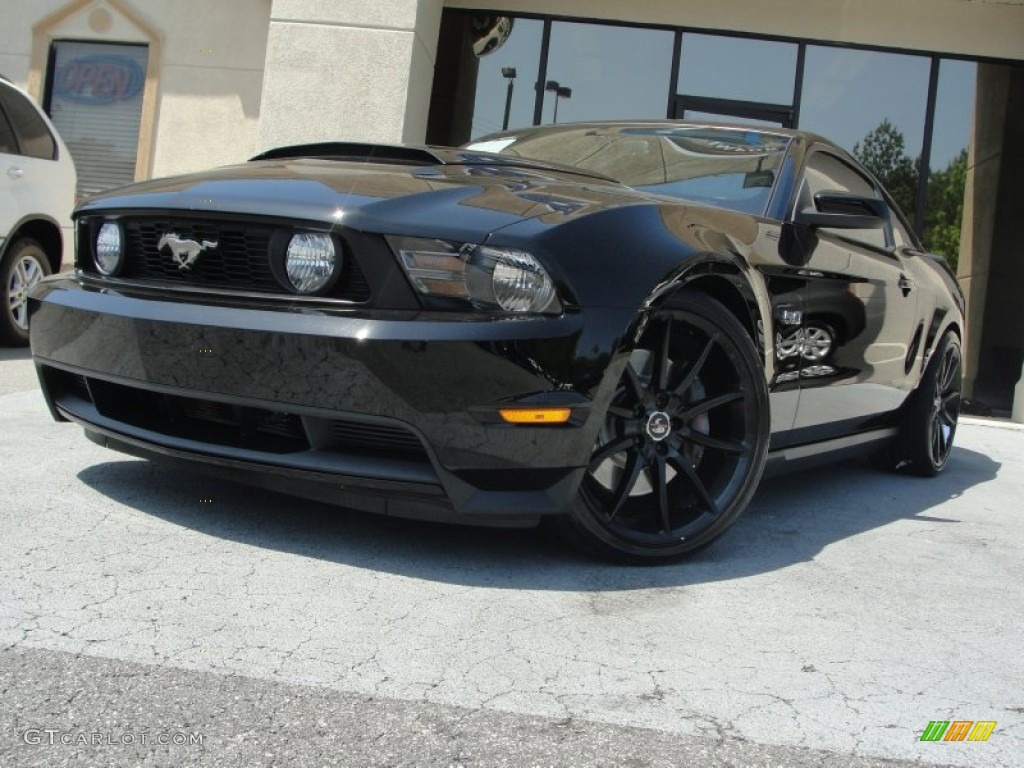 2011 Mustang GT Premium Coupe - Ebony Black / Stone photo #3