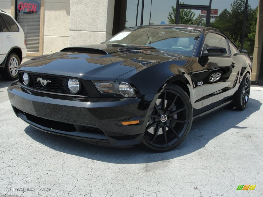 2011 Mustang GT Premium Coupe - Ebony Black / Stone photo #4