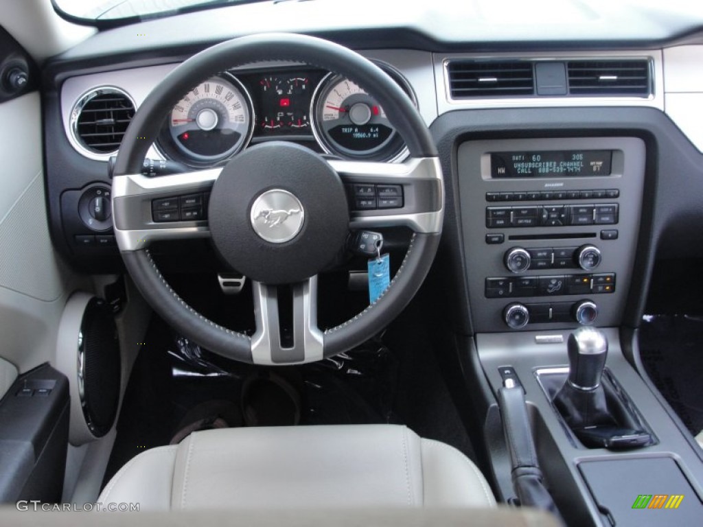 2011 Mustang GT Premium Coupe - Ebony Black / Stone photo #15